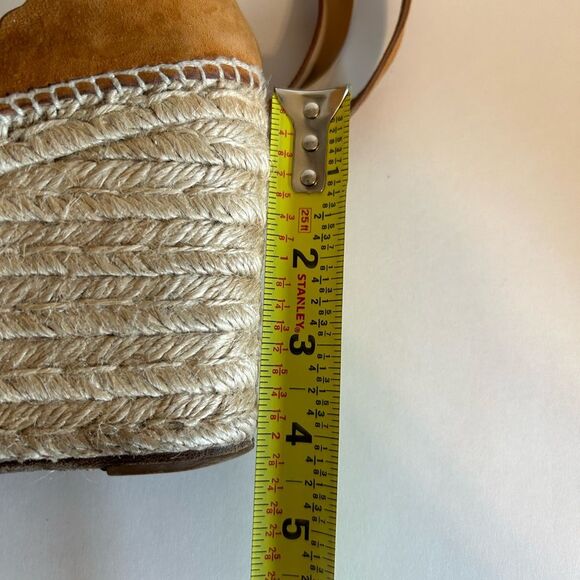 Chloe | Lauren Espadrille Wedge Sandal Brown Suede Size 9 Made In Spain - Picture 8 of 14